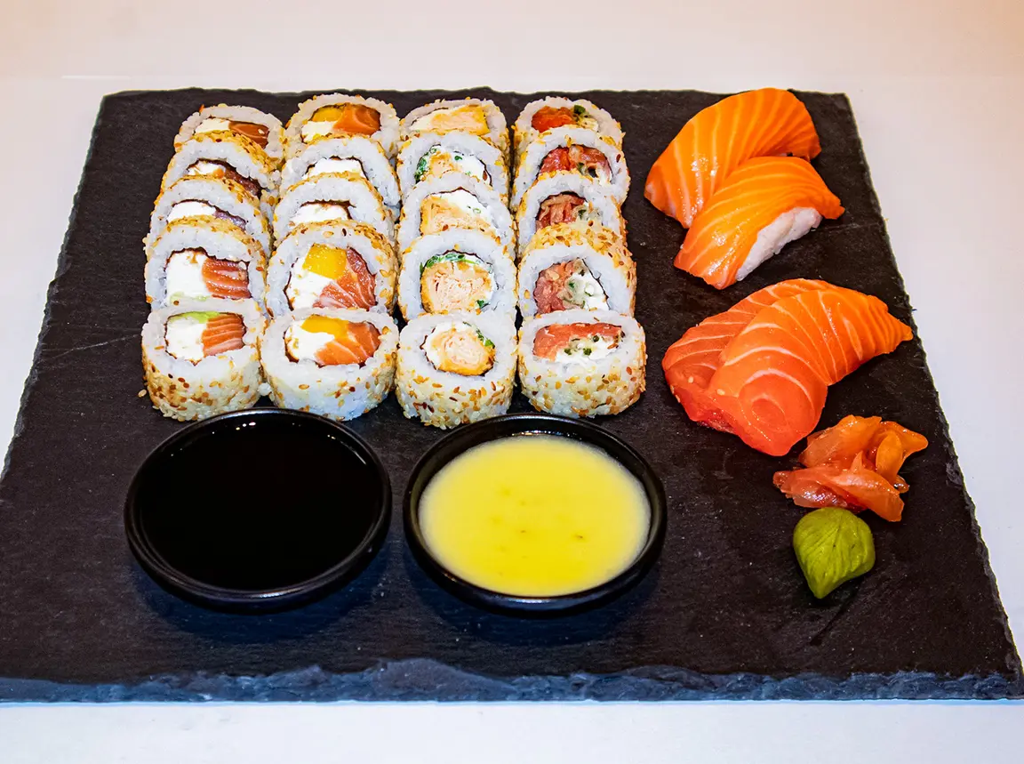 Combinado solo salmon de 24 piezas
